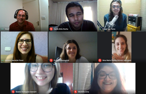 Online group meeting during the Covid19 pandemic in 2020.