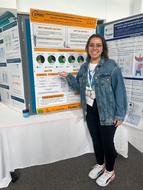 Andreza at the EMBO course on Transposable Elements in the Era of Data Science in Didcot, UK, May 2025.